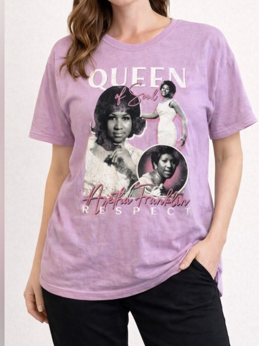 Aretha Franklin graphic tee shirt size Medium/ Large NWOT